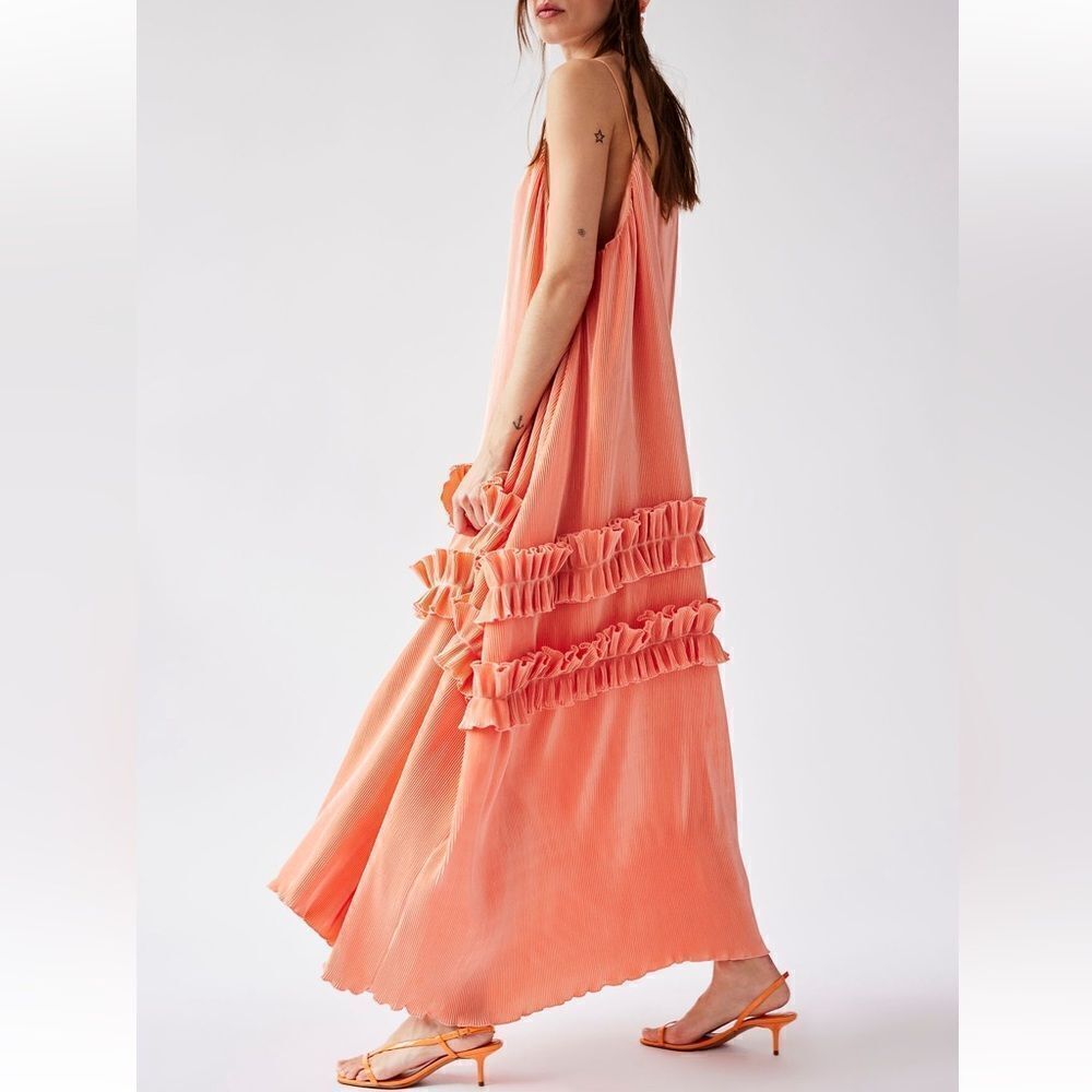 Free People Orire The Dots Midi Dress/ size 8